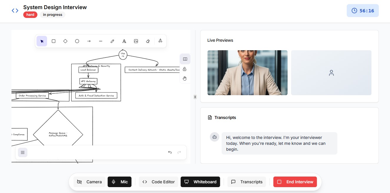 Active Interview Session